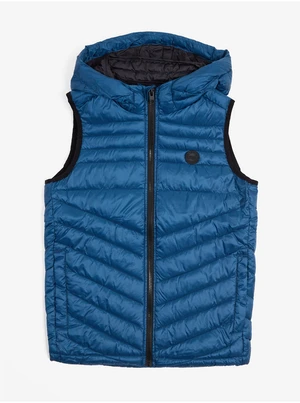 Blue Boys Quilted Vest Jack & Jones Hero - Boys