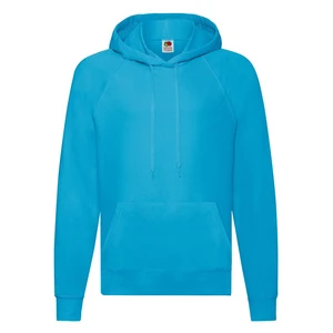 Blue Men's Hooded Hoodie Sweat Fruit of the Loom