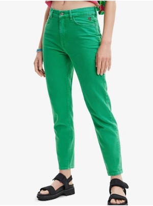 Green Women Straight fit Jeans Desigual Navel - Women