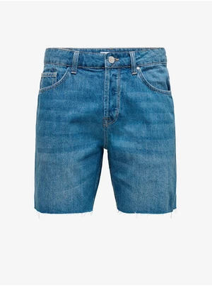 Blue Denim Shorts ONLY & SONS Avi - Men's