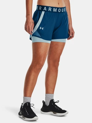 Under Armour Shorts Play Up 2-in-1 Shorts-BLU - Women