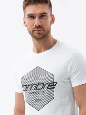 Ombre Men's printed cotton t-shirt