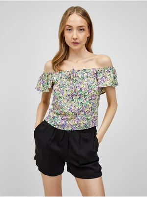 Purple-green floral top ONLY Gerda - Women