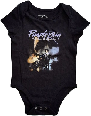 Prince T-shirt Purple Rain Kids Black 0-3 Months