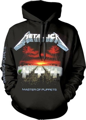 Metallica Hoodie Master Of Puppets Tracks Black L