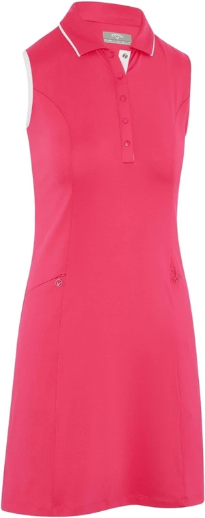 Callaway Sleeveless With Snap Placket Pink Peacock XL Vestido