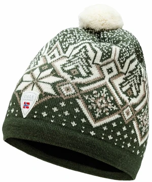 Dale of Norway Winterland Unisex Merino Wool Hat Dark Green/Off White/Sand UNI Căciulă