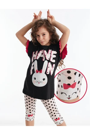 Denokids Bunny Fun Girl's T-shirt Tights Set