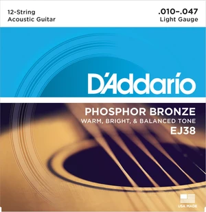 D'Addario EJ38 Struny do gitary akustycznej