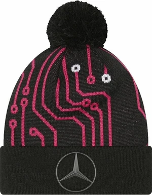 Mercedes-Benz Replica All Over Print Cuff Knit Bobble Black/Red UNI Czapka