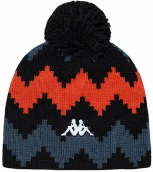 Kappa 6Cento Pomok G Beanie Black/Grey Asphalt/Orange Smutty Graphic 05 Téli sapka