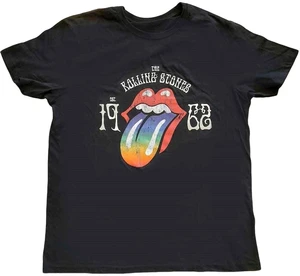 The Rolling Stones Koszulka Sixty Rainbow Tongue '62 Unisex Black L