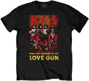 Kiss Camiseta de manga corta Love Gun Glow Unisex Black M