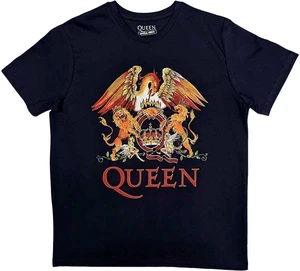 Queen T-Shirt Classic Crest Unisex Navy Blue M