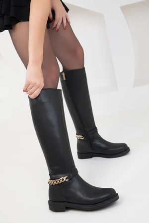 Soho Black Women's Boots 17521