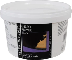 Daler Rowney Acrylic Gesso Primer Black 1 L