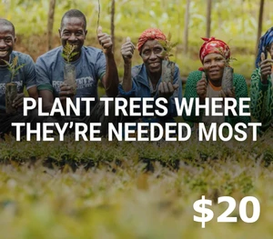 Plant trees where needed most $20 Gift Card US