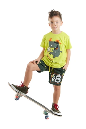 Denokids Skateboard Hypo Boy's Summer T-shirt Shorts Set