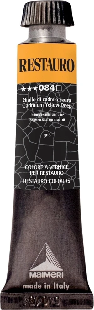 Maimeri Varnish Restauro Vopsea de restaurare Cadmium Yellow Deep 084 20 ml 1 buc