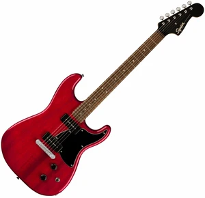 Fender Squier Paranormal Strat-O-Sonic Crimson Red Transparent Chitară electrică