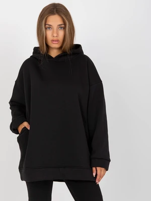 Basic black sweatshirt with pockets