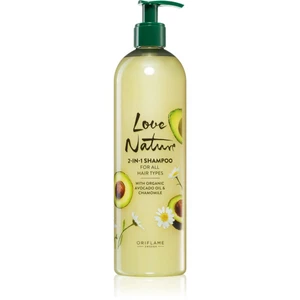 Oriflame Love Nature Organic Avocado Oil & Chamomile pečující šampon 2 v 1 500 ml