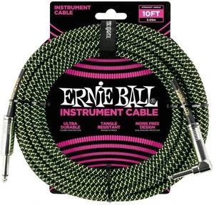 Ernie Ball P06077-EB 3 m Droit - Angle Câble d'instrument