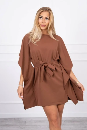 Dress batwings Oversize brown