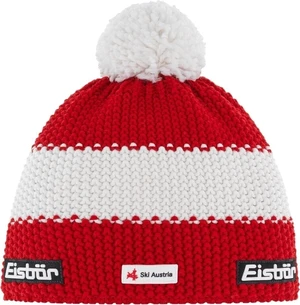 Eisbär Star Pompon SKA Beanie Red/White/Red UNI Gorro