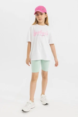 DEFACTO Girls' Short Oversized Leggings