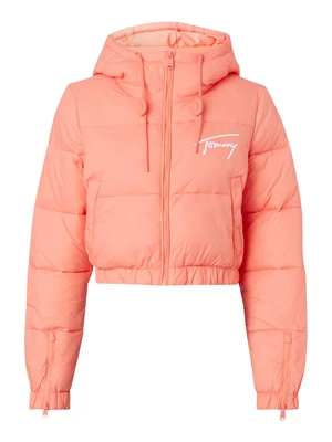 Tommy Jeans Bunda - TJW SIGNATURE CROPPE oranžová