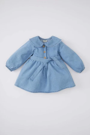 DEFACTO Baby Girl Long Sleeve Jean Dress