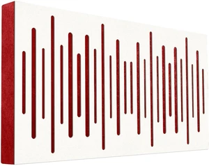 Mega Acoustic FiberPRO120 Spectrum White/Red Absorbent Holzplatte