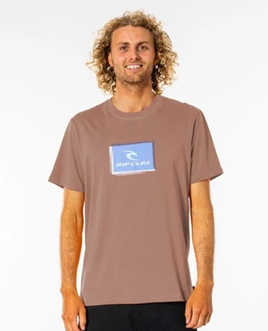 Tričko Rip Curl CORP ICON TEE Praná broskyňa