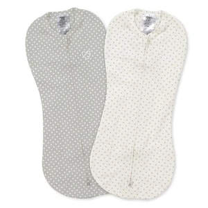 INGENUITY SUMMER Zavinovačka SwaddleMe™ Pod Grey/White Dot 2 ks