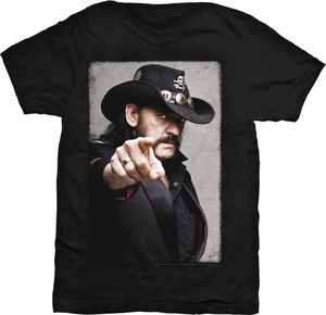 Lemmy Kilmister Camiseta de manga corta Pointing Photo Unisex Black L