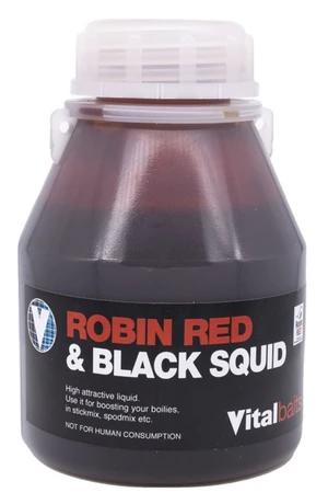 Vitalbaits dip robin red & black squid 250 ml