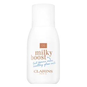 Clarins Milky Boost Foundation tónující a hydratační emulze pro sjednocenou a rozjasněnou pleť 05 Sandalwood 50 ml