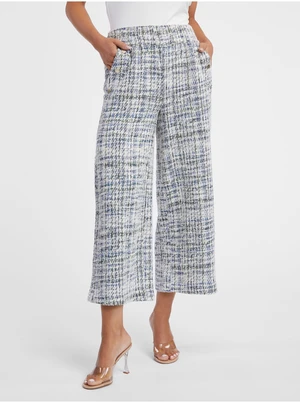 Orsay Blue cream women's tweed culottes - Women