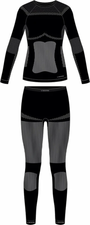 Viking Ilsa Lady Set Thermal Underwear Black/Grey S Lenjerie termică