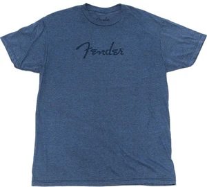 Fender T-Shirt Distressed Logo Premium Indigo Black S