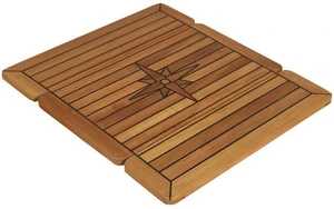 Talamex Teak Tabletop Wing Caulked 60cm Tisch für Boote, Stuhl für Boote