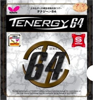 Cover Butterfly Tenergy 64 black, 2.1 mm