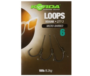 Korda hotové náväzce loop rigs krank micro barbed 8,2 kg-háčik 4