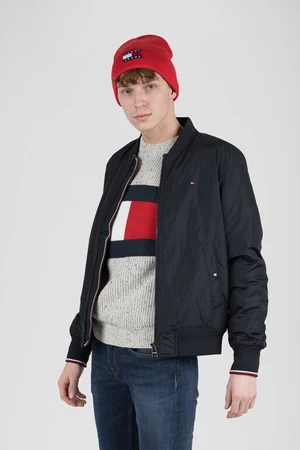 Tommy Hilfiger Bunda - PADDED BOMBER modrá