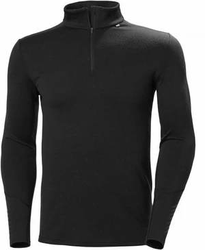 Helly Hansen Lifa Merino Midweight 1/2 Zip Black M Sous-vêtements thermiques