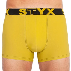 Men's boxers Styx sports rubber green-yellow