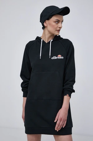 Šaty Ellesse černá barva, mini, jednoduché, SGK13289-011