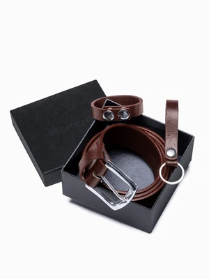 Ombre Men's leather accessories set