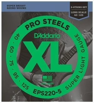 D'Addario EPS220-5 Saiten für 5-saitigen E-Bass, Saiten für 5-Saiter E-Bass